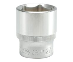 NASADKA KRÓTKA 6-KĄTNA CHROMOWANA 1/2'' 27MM