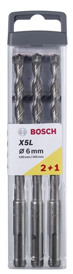 WIERTŁO SDS+ PLUS-7  6*100/165MM 3 SZT.