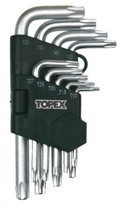KLUCZE TORX 9 SZTUK  T10-T50MM